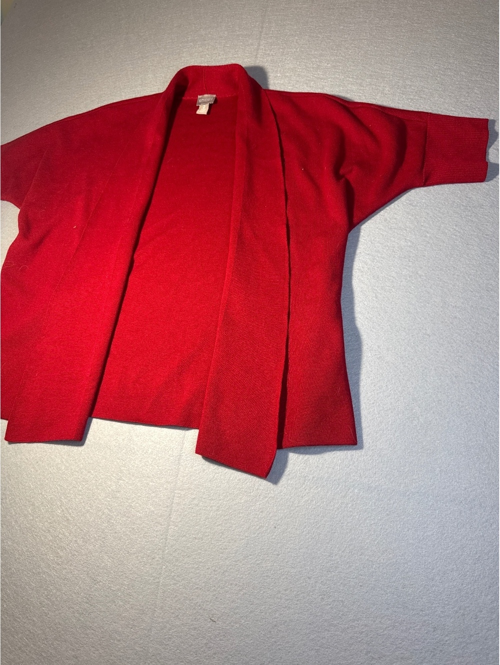 Chico's Red Open Front Women's Cardigan Size 2